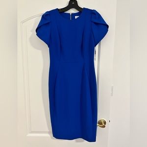 Calvin Klein Tulip Blue Cocktail Dress